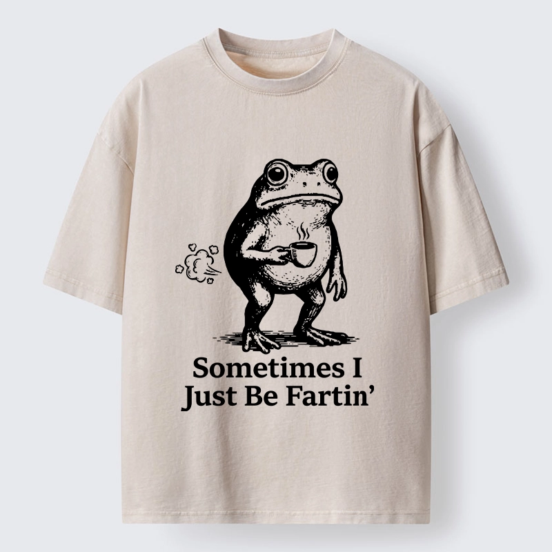 Tokyo-Tiger Farting Frog Funny meme Washed T-Shirt