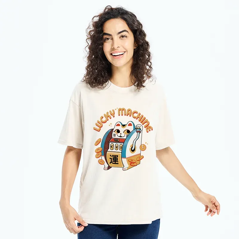 Tokyo-Tiger Lucky Machine Japan Washed T-Shirt