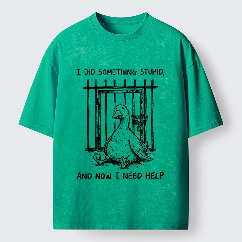 Tokyo-Tiger Silly Goose Trouble Vibe Washed T-Shirt