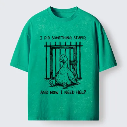 Tokyo-Tiger Silly Goose Trouble Vibe Washed T-Shirt