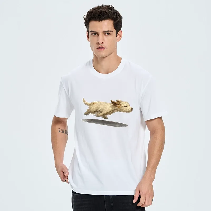 Tokyo-Tiger Happy Puppy Running Free Classic T-Shirt