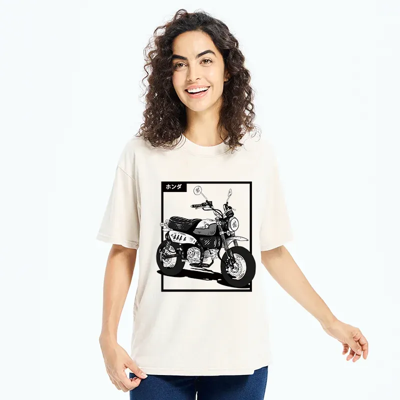 Tokyo-Tiger Japanese Motorcycle Washed T-Shirt
