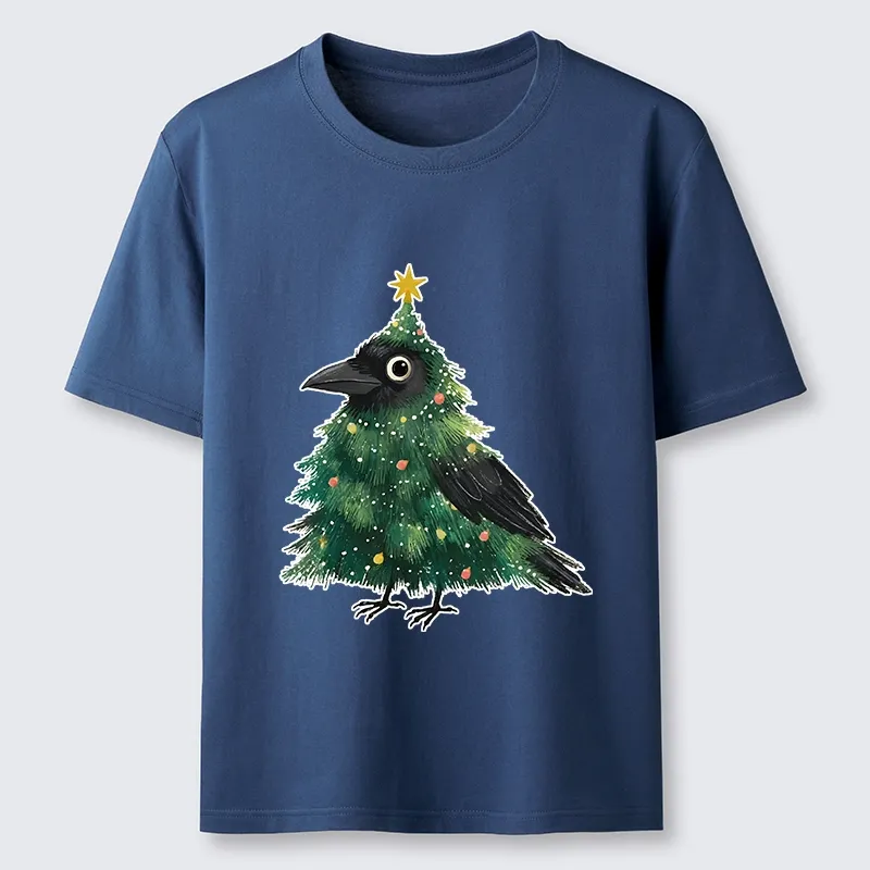 Tokyo-Tiger Cute Christmas Tree Crow Classic T-Shirt