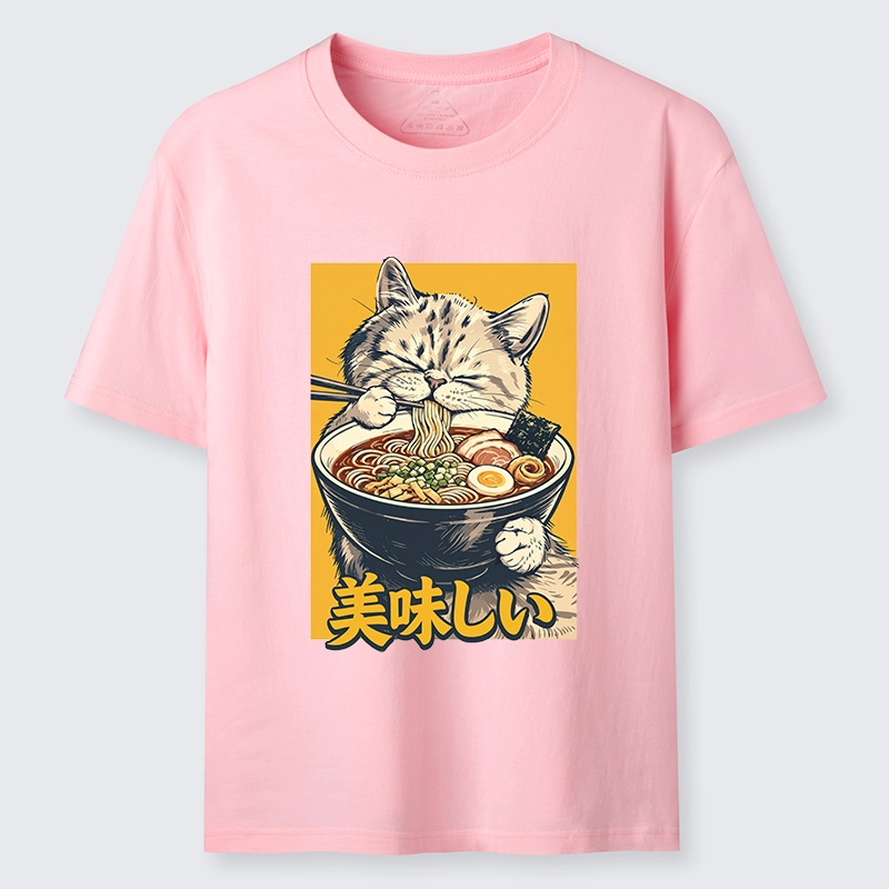 Tokyo-Tiger Cat Eat Ramen Classic T-Shirt