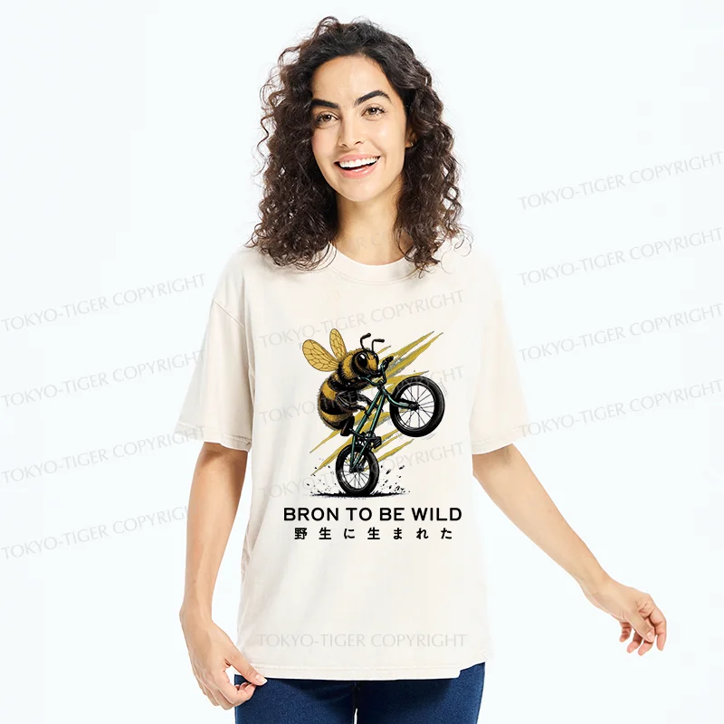 Tokyo-Tiger Wild Bee Washed T-Shirt