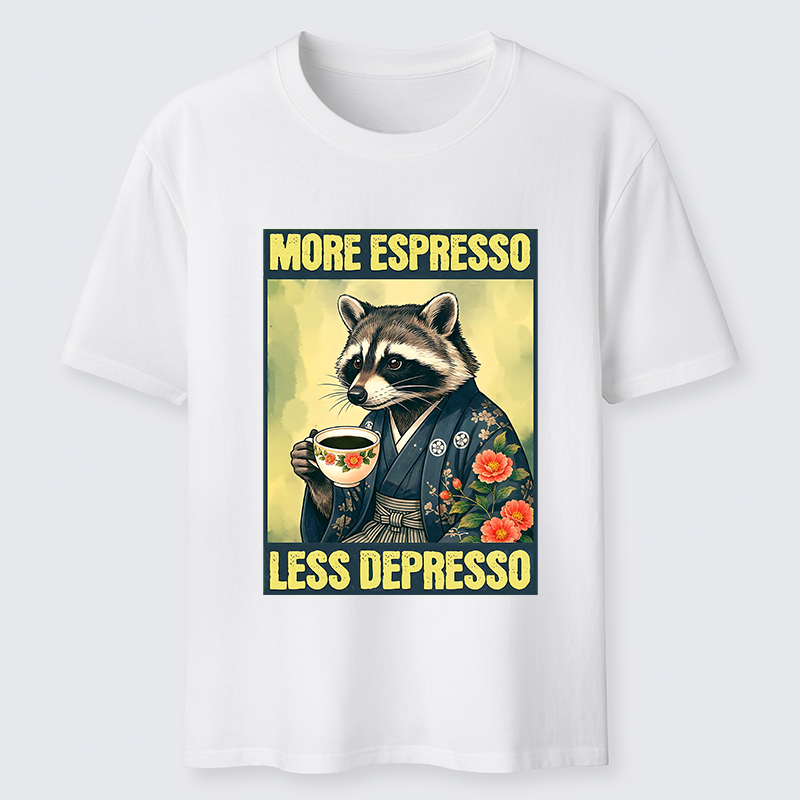 Tokyo-Tiger Coffee Fix Energy Raccoon Classic T-Shirt