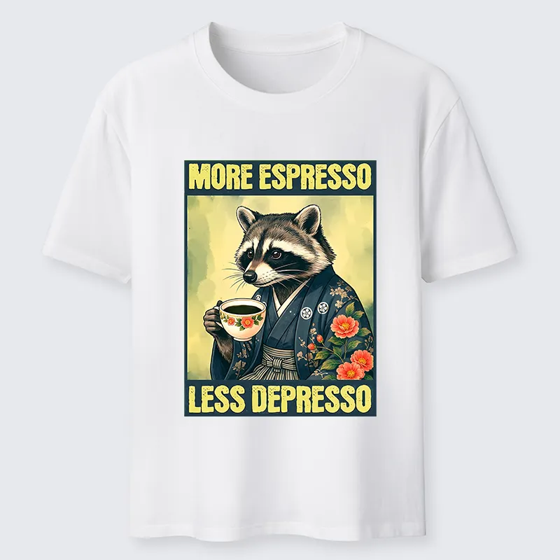 Tokyo-Tiger Coffee Fix Energy Raccoon Classic T-Shirt