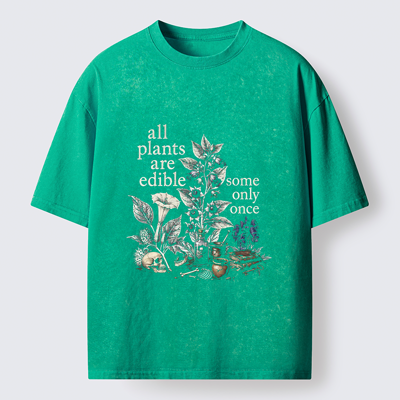 Tokyo‑Tiger Funny Toxic Flora Washed T‑Shirt