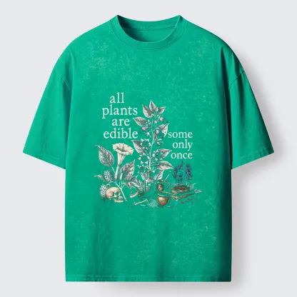 Tokyo‑Tiger Funny Toxic Flora Washed T‑Shirt
