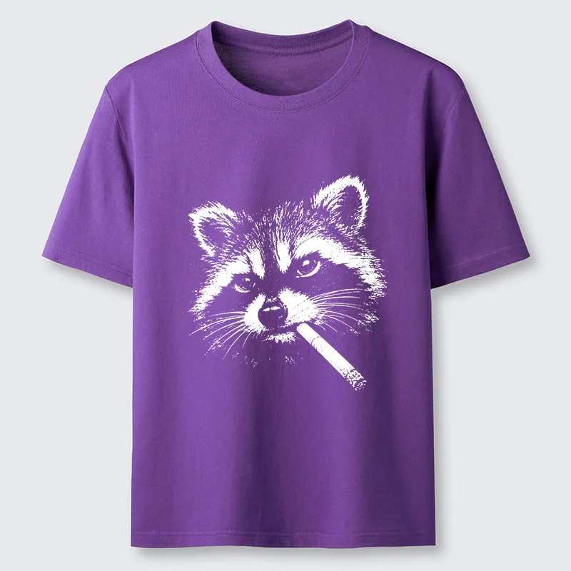 Tokyo-Tiger Vintage Smoking Raccoon Classic T-Shirt