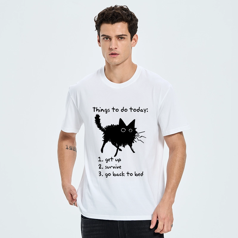 Tokyo-Tiger Lazy Cat Survive Day Funny Meme Classic T-Shirt