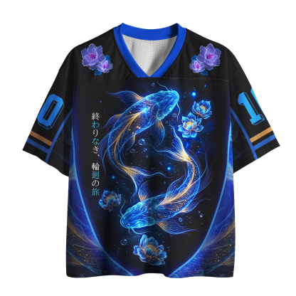 Tokyo-Tiger Endless Cycle Lotus Koi Mesh Jersey