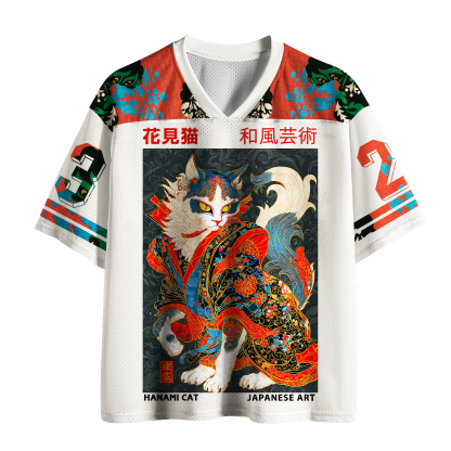 Tokyo-Tiger Ukiyoe Blossom Warrior Mesh Jersey