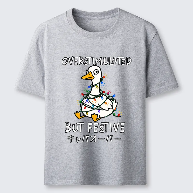 Tokyo-Tiger Funny Excited Christmas Goose Classic T-Shirt