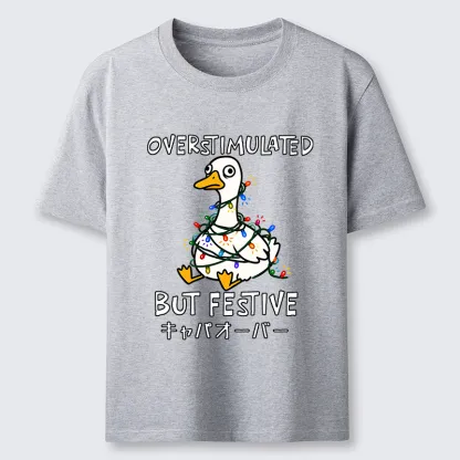 Tokyo-Tiger Funny Excited Christmas Goose Classic T-Shirt