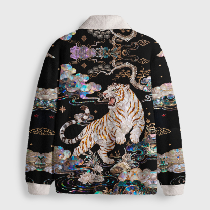Tokyo-Tiger Celestial Tiger Rising Shawl Collar Cardigan