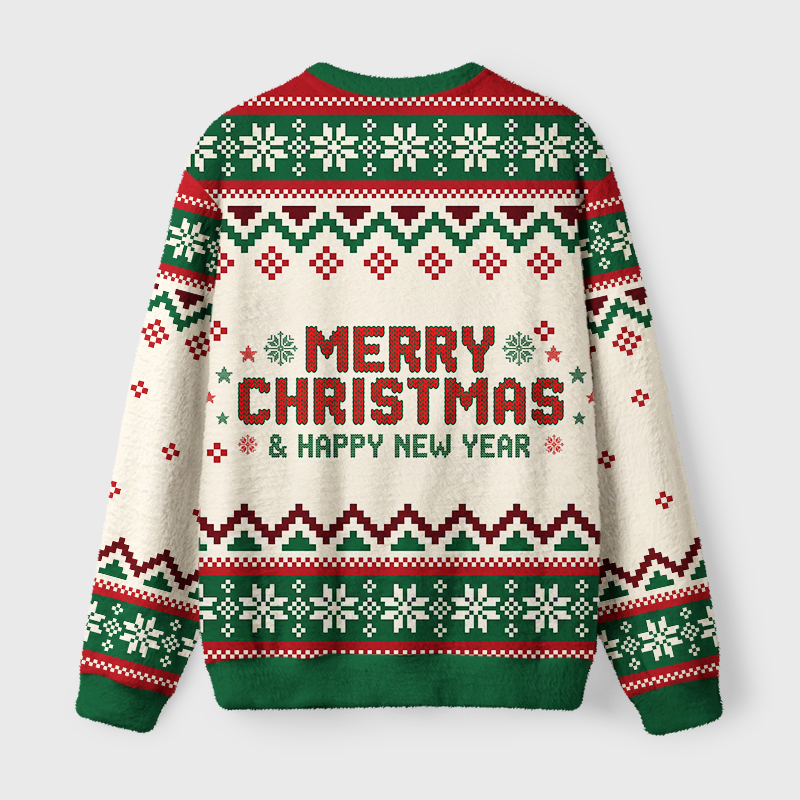 Tokyo-Tiger Cute Santa Capybara Fuzzy Christmas Ugly Sweatshirt
