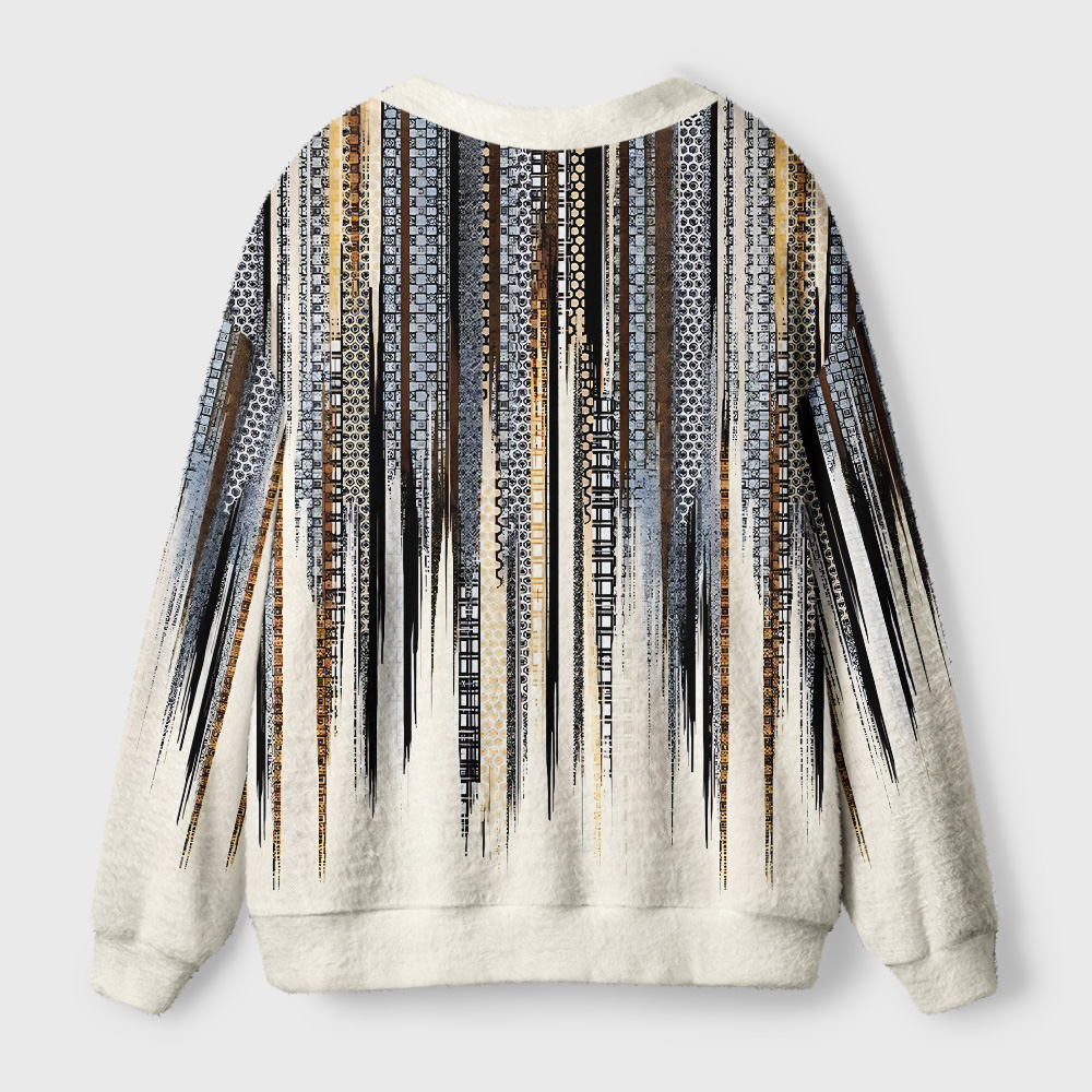 Tokyo-Tiger Japanese Pattern Ugly Cardigan Sweater