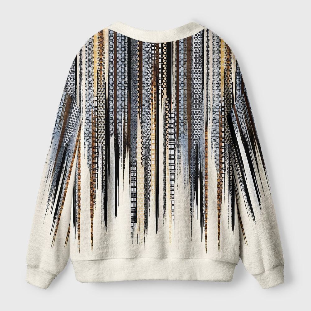 Tokyo-Tiger Japanese Pattern Ugly Cardigan Sweater