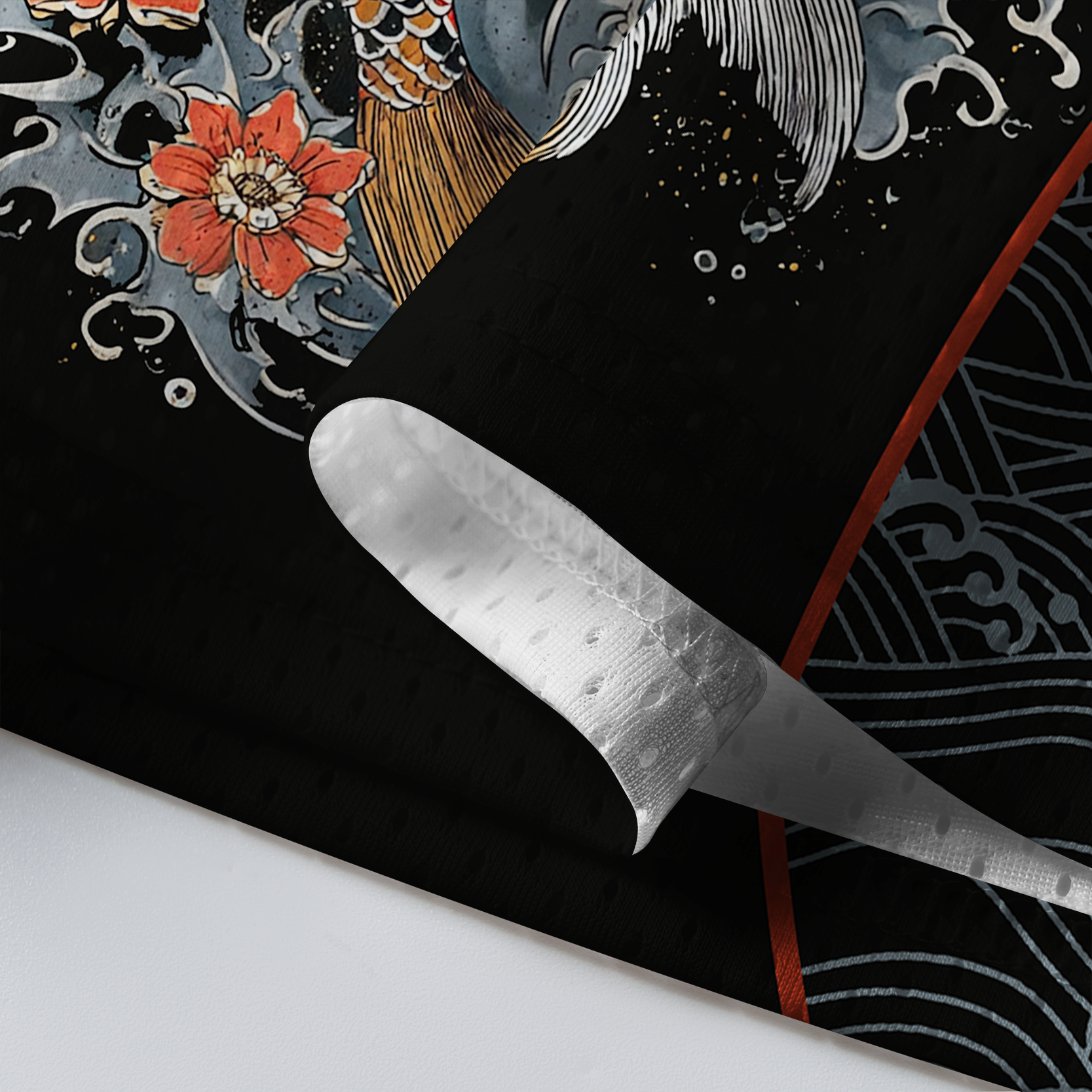 Tokyo-Tiger Great Wave&Koi Zen Art Mesh Jersey