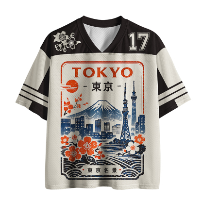 Tokyo-Tiger Scenes Of Tokyo Mesh Jersey