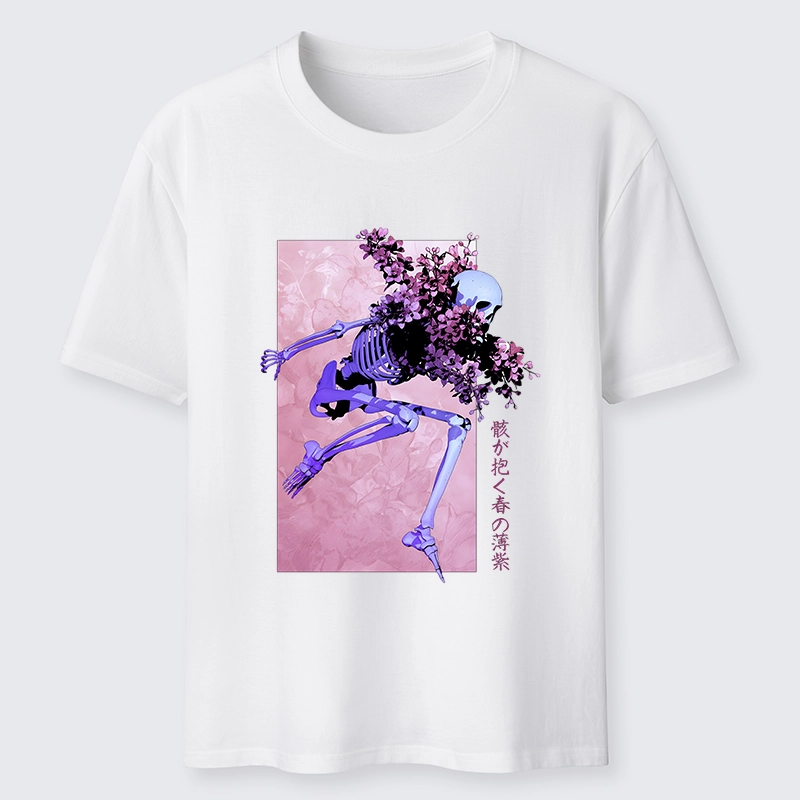 Tokyo-Tiger Dark Floral Bones Classic T-Shirt