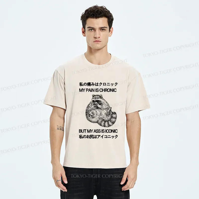 Tokyo-Tiger Raccoon Assis Iconic Washed T-Shirt