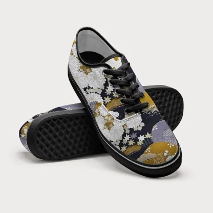 Tokyo-Tiger Japanese Floral Collection Canvas Shoes