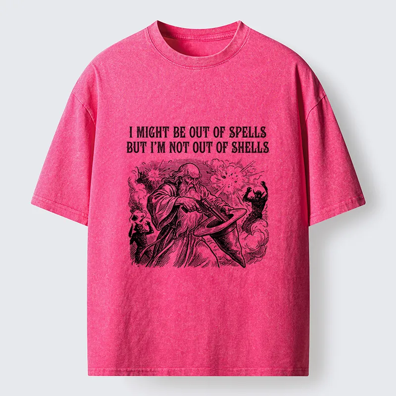 Tokyo-Tiger Funny Wizard Shell Meme Washed T-Shirt