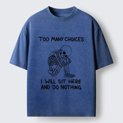 Tokyo‑Tiger Meme Do Nothing Washed T‑Shirt