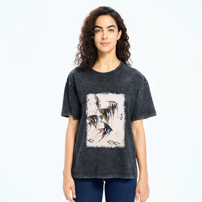 Tokyo-Tiger Tropical Fish Washed T-Shirt