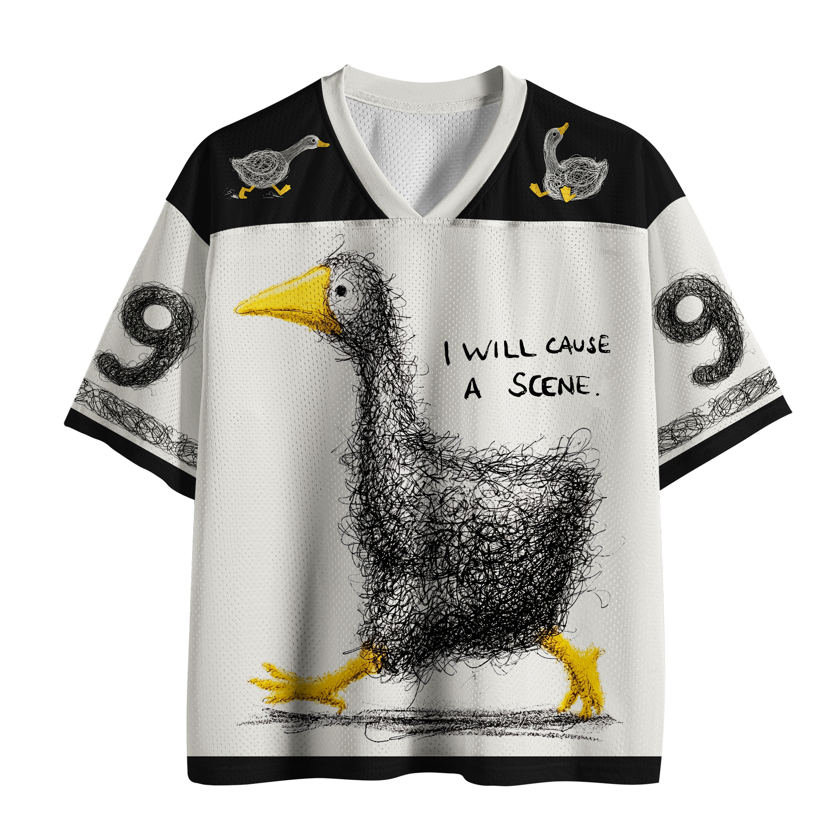 Tokyo-Tiger Running Funny Goose： I Will Cause A Scene Mesh Jersey