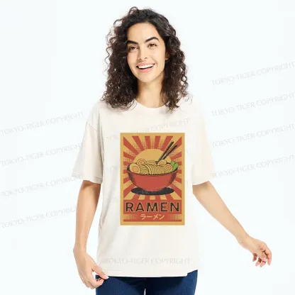 Tokyo-Tiger Retro Ramen Washed T-Shirt