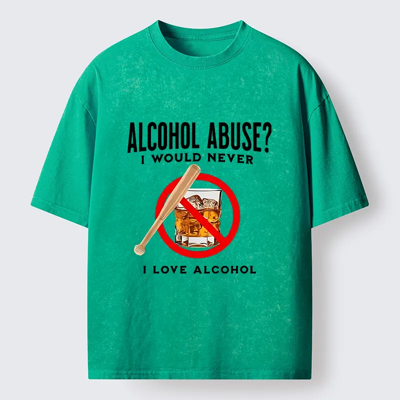 Tokyo-Tiger Funny Alcohol Joke Washed T-Shirt
