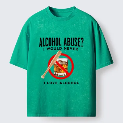 Tokyo-Tiger Funny Alcohol Joke Washed T-Shirt