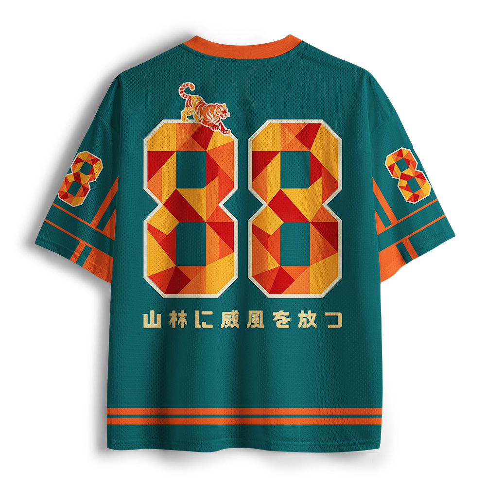 Tokyo-Tiger Japanese Forest Moon Tiger Mesh Jersey
