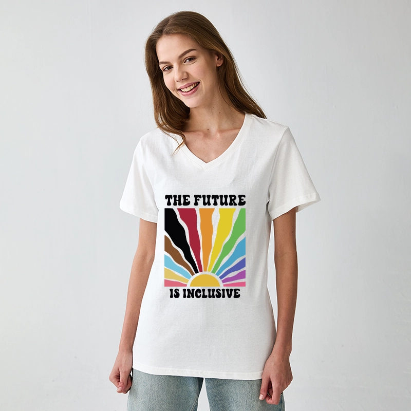 Tokyo-Tiger Pride Future Is Inclusive V-Neck Classic T-Shirt