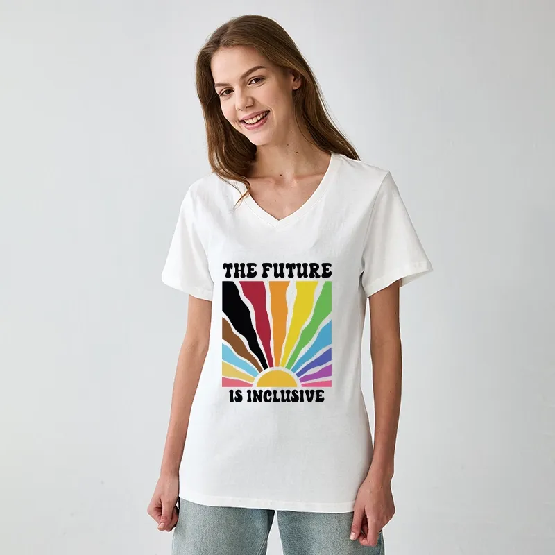 Tokyo-Tiger Pride Future Is Inclusive V-Neck Classic T-Shirt