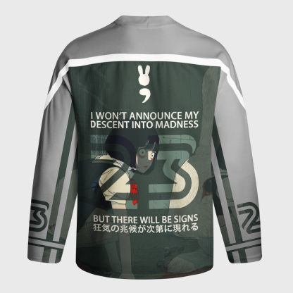 Tokyo-Tiger Unny Rabbit: Signs Of Madness Gradually Appear Long-Sleeve Hockey Jersey