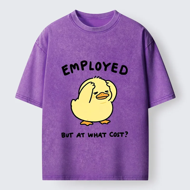 Tokyo‑Tiger Funny Work Duck Washed T‑Shirt