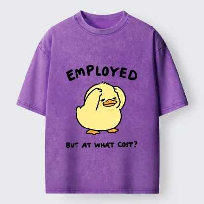 Tokyo‑Tiger Funny Work Duck Washed T‑Shirt