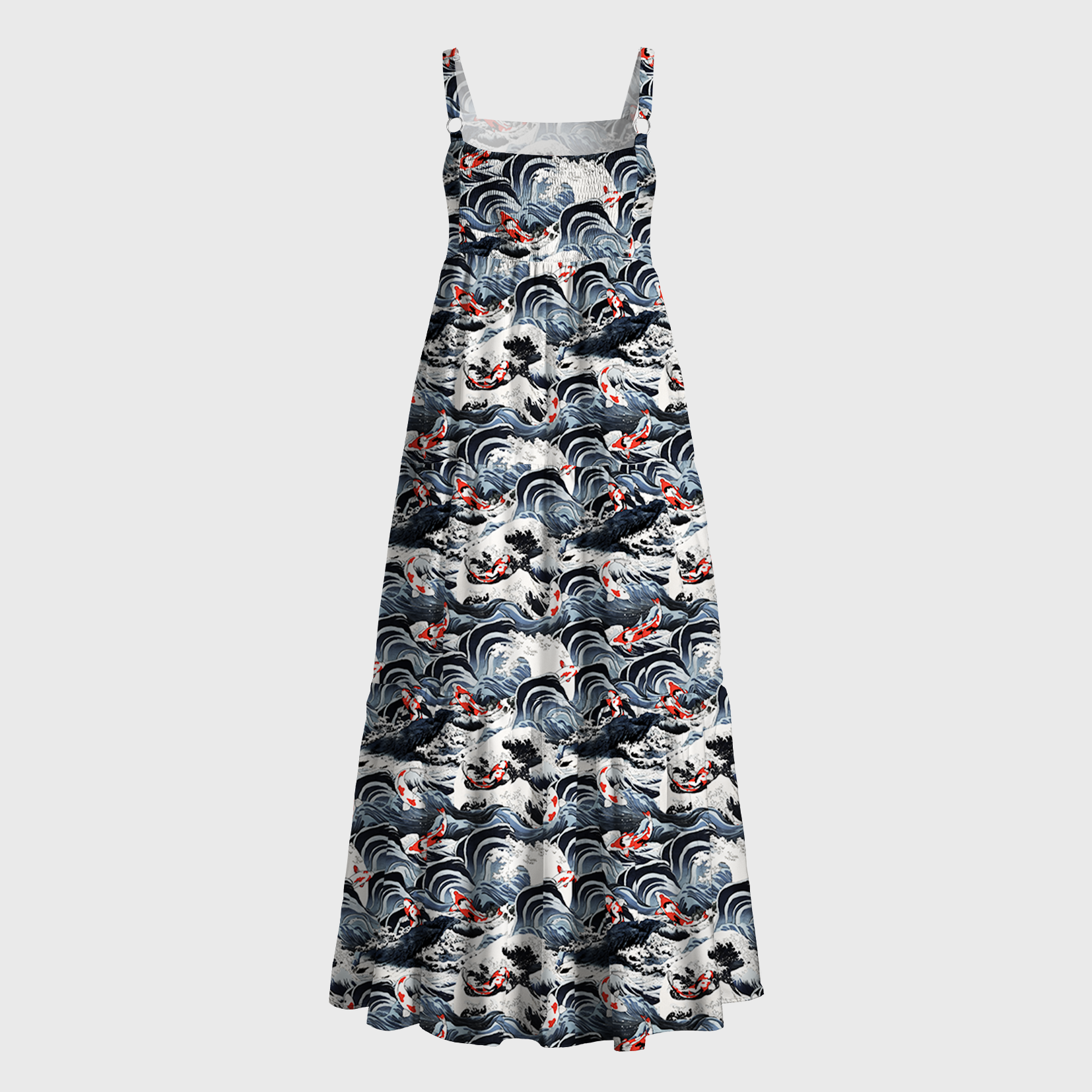 Tokyo-Tiger Ocean's Dance Maxi Dress