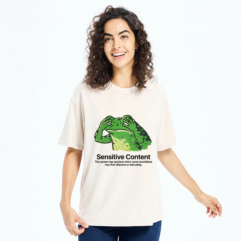 Tokyo-Tiger Funny Meme Of Opinionated Frog Washed T-Shirt