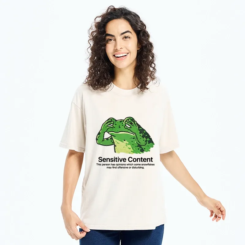 Tokyo-Tiger Funny Meme Of Opinionated Frog Washed T-Shirt