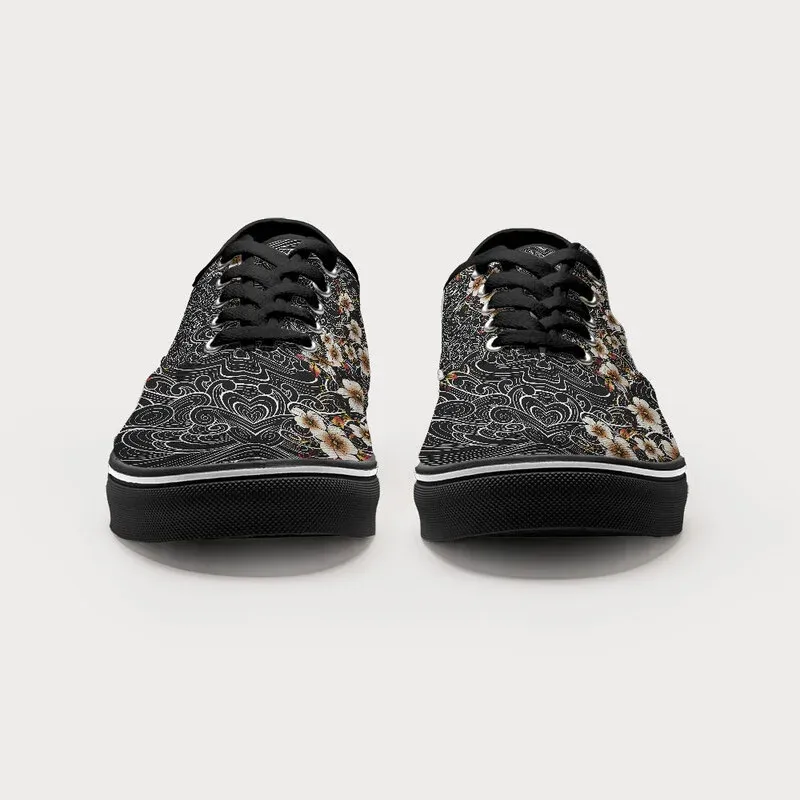 Tokyo-Tiger Floral Whirl Canvas Shoes