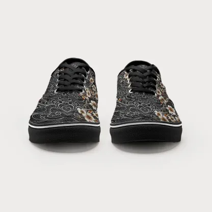 Tokyo-Tiger Floral Whirl Canvas Shoes