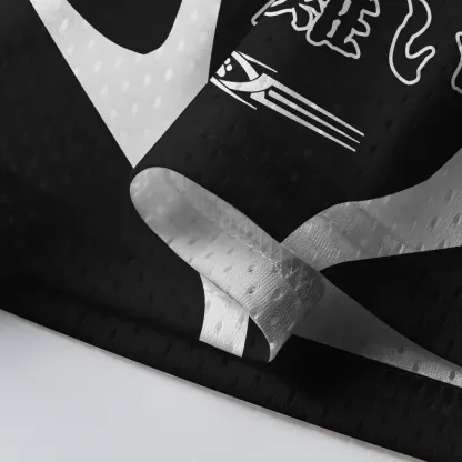 Tokyo-Tiger Cat Biting Arm Mesh Jersey