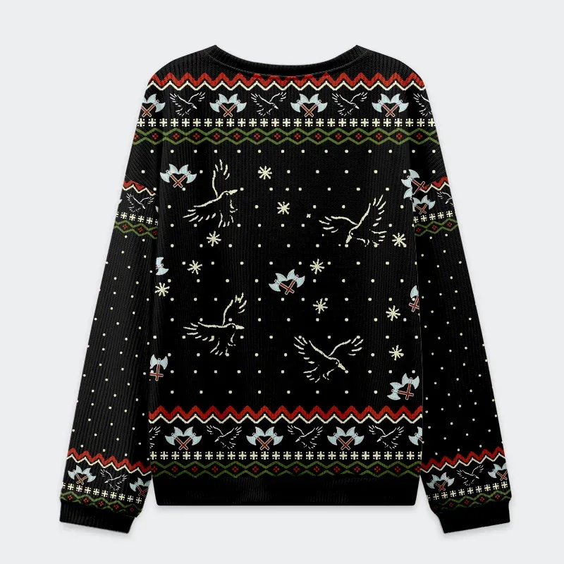 Tokyo-Tiger Vikings Celebrate Christmas Ugly Sweatshirt
