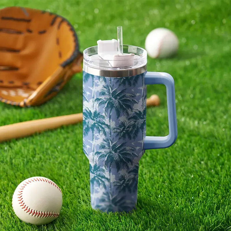 Tokyo-Tiger Coconut Palm 40oz Tumbler