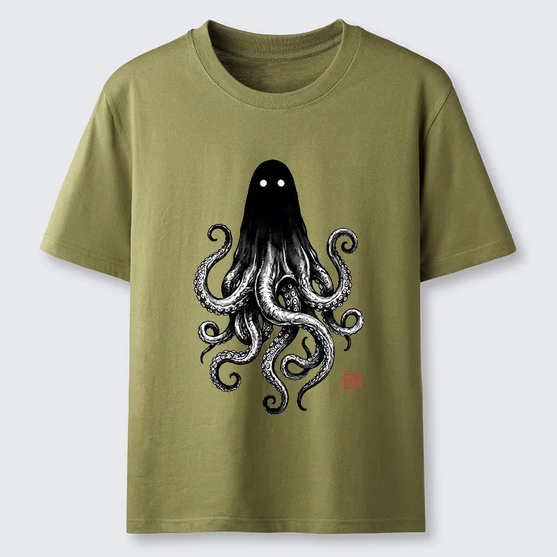 Tokyo-Tiger Spooky Ghost Octopus Classic T-Shirt